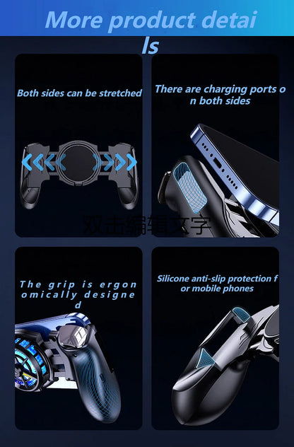 Controlador de juegos 2 en 1 con refrigeración de semiconductores para teléfonos móviles popular de TIKTOK 