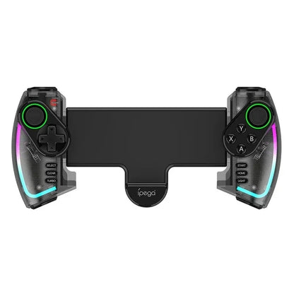 Gamepad Bluetooth Ipega PG-9777S para Nintendo Switch, Android, iOS, iPad, PC con luz RGB, vibración lineal, controlador extensible 